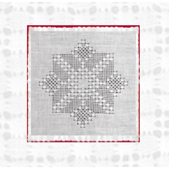 fiche imprimée  losanges & carré